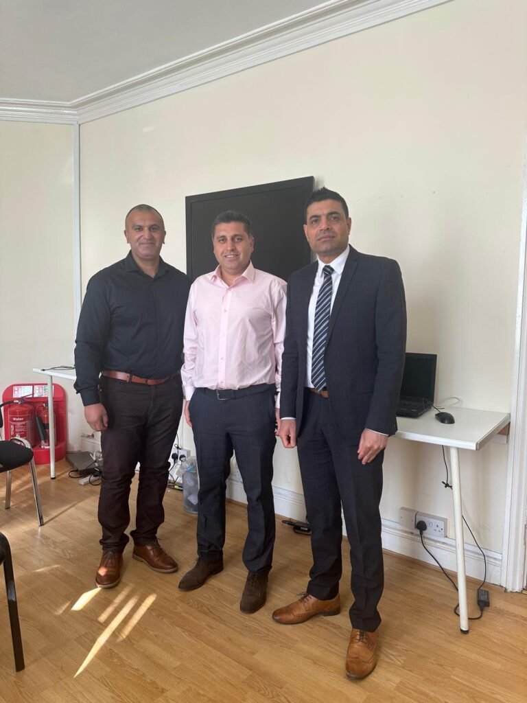 From Left to Right, Registered Manager Umar Farooq Dhawar, Directory Sikandar Iqbal, Level 3 first aid trainer Azam Khan